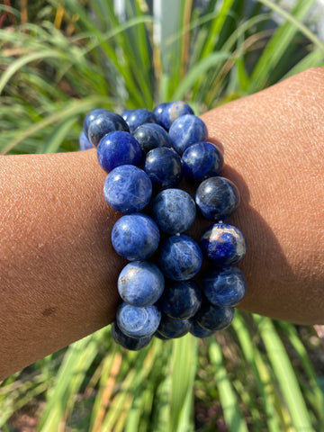 Sodalite Crystal Bracelet 12mm