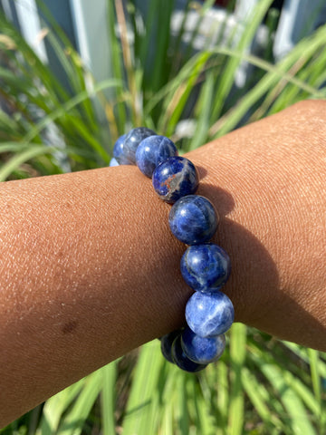 Sodalite Crystal Bracelet 12mm