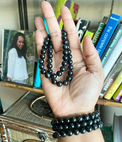 Astrophyllite Crystal Bracelet 8mm – Headwrapz United